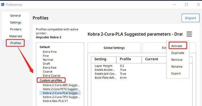 Kobra2Cura
